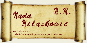 Nada Milašković vizit kartica